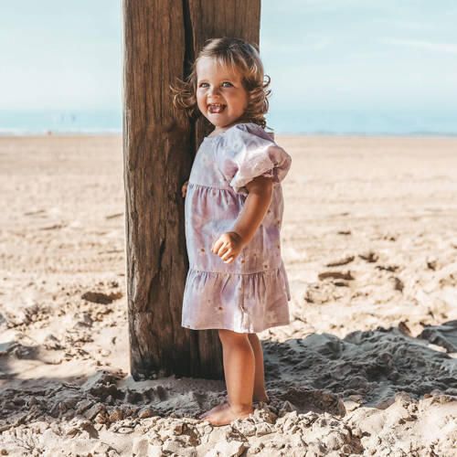 Your Wishes gebloemde jurk Rosie lila Meisjes Katoen Ronde hals Bloemen 134