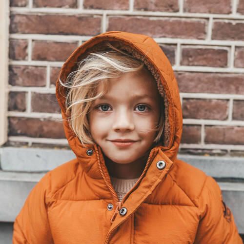 Your Wishes gewatteerde winterjas Orion oranje Jongens Polyamide Capuchon 110 116 - Foto 2