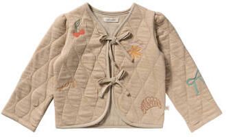 YOUR WISHES Meisjes Jassen Quilted Jersey Embroidered Jacket Beige