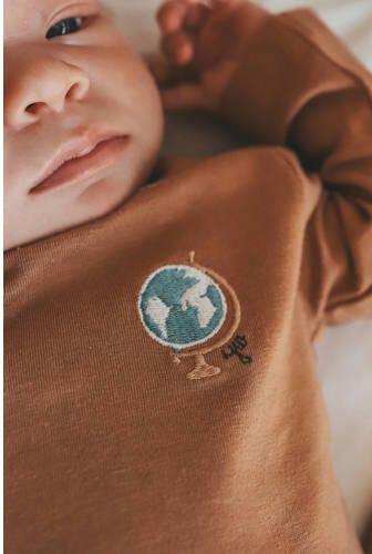 Your Wishes longsleeve bruin Jongens Stretchkatoen Ronde hals Effen - Foto 2