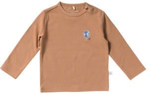 Your Wishes longsleeve bruin Jongens Stretchkatoen Ronde hals Effen - Foto 3