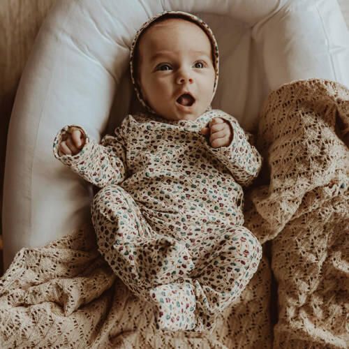 Your Wishes newborn boxpak Nyssa Ecru Meisjes Modal V-hals Bloemen 50 - Foto 3