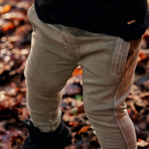 Your Wishes regular fit broek Dean groen Jongens Stretchkatoen Effen 74 - Foto 3