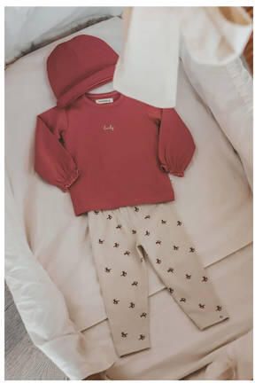Your Wishes regular legging ecru Meisjes Stretchkatoen All over print - Foto 3