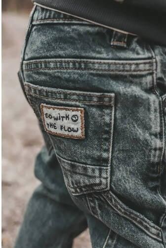 Your Wishes regular waist regular fit jeans grey denim Grijs Jongens Stretchdenim - Foto 3