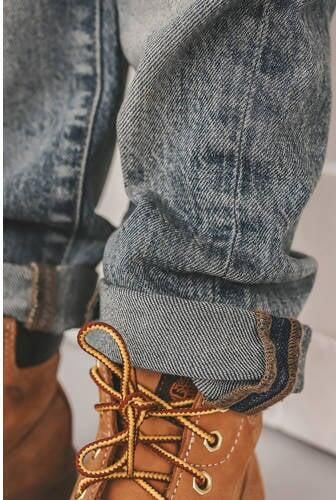 Your Wishes regular waist regular fit jeans medium blue denim Blauw Effen - Foto 3