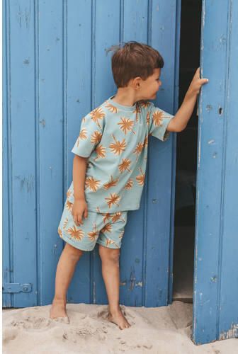 Your Wishes regular waist sweatshort blauw Korte broek Jongens Stretchkatoen - Foto 2