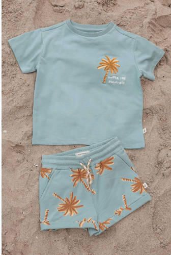 Your Wishes regular waist sweatshort blauw Korte broek Jongens Stretchkatoen - Foto 3