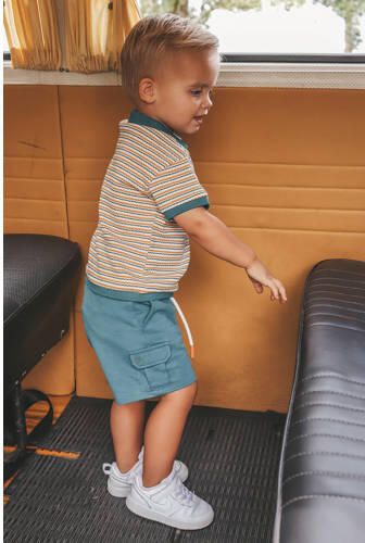 Your Wishes regular waist sweatshort grijsgroen Korte broek Effen - Foto 3