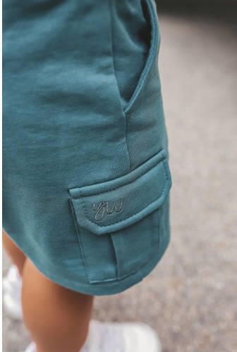 Your Wishes regular waist sweatshort grijsgroen Korte broek Effen - Foto 2