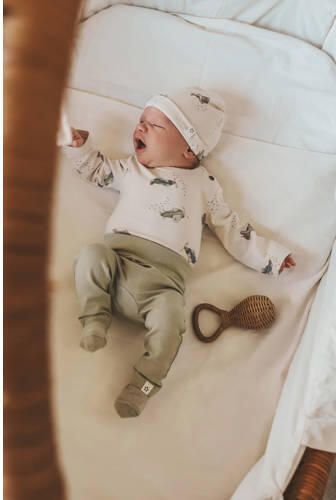 Your Wishes romper met all over print ecru Jongens Stretchkatoen Ronde hals - Foto 2