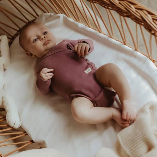 Your Wishes romper Nala paars Meisjes Modal V-hals Effen 50