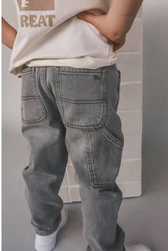 Your Wishes straight leg jeans grey denim Grijs Effen - Foto 2