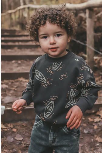 Your Wishes sweater grijs Jongens Stretchkatoen Ronde hals All over print - Foto 2