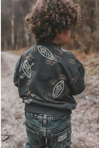 Your Wishes sweater grijs Jongens Stretchkatoen Ronde hals All over print - Foto 3