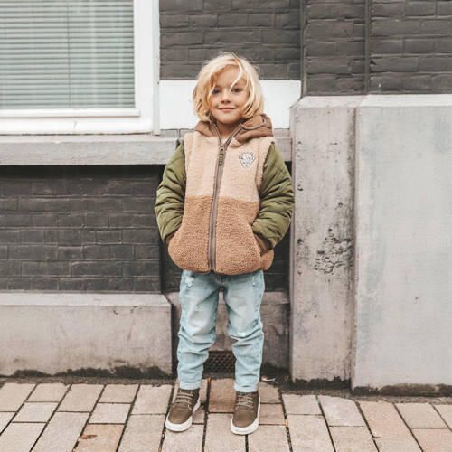 Your Wishes teddy jas Obi beige groen taupe Meerkleurig 146 152 - Foto 2