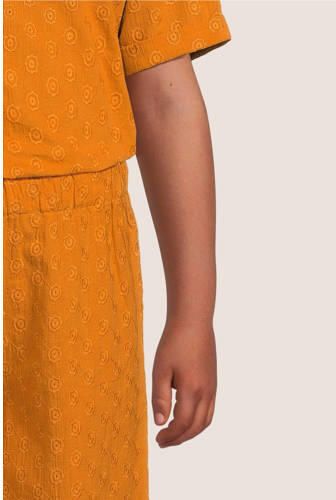 Your Wishes wide leg broek Bar oranjebruin Meisjes Katoen Effen 116 - Foto 3