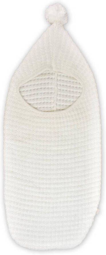 Yumi Baby newborn inbakerzak Diamonds 0-3 maand van katoen off white Inbakerdoek Ecru