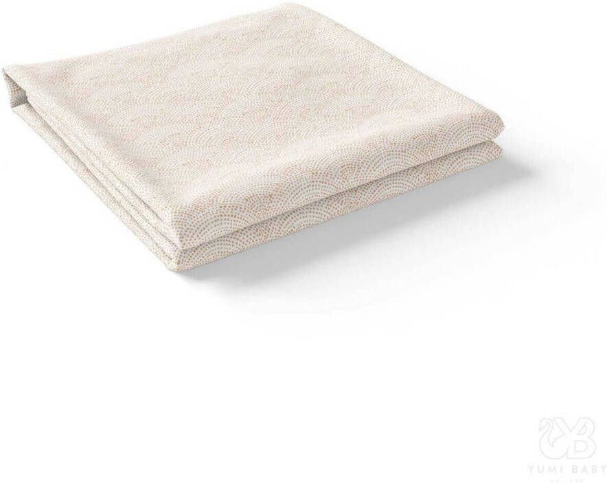Yumi Baby ledikantlaken Waves Hazelnut 100x150 cm beige Babylaken