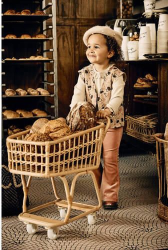 Z8 gilet Lieve zand roze Meisjes Katoen Openvallende hals Bloemen 86 - Foto 1