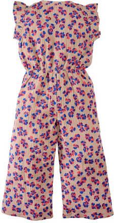 Z8 jumpsuit Pua beige blauw roze Meisjes Katoen Ronde hals All over print 116 122 - Foto 2