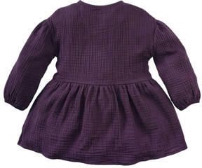 Z8 jurk Lonne paars Meisjes Katoen Ronde hals Effen 80 - Foto 2