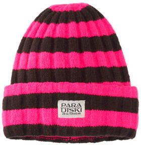 Z8 kids gebreide muts Tamar roze bruin Meisjes Acryl Streep