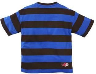 Z8 kids gestreept T-shirt Simeon donkerbruin blauw Jongens Katoen Ronde hals - Foto 3