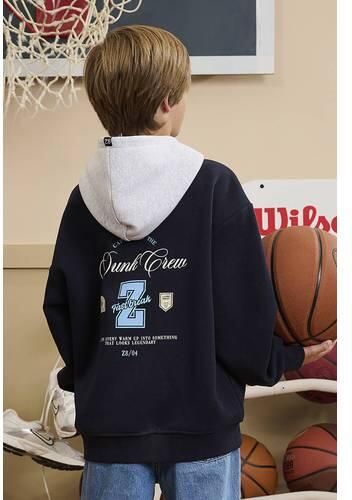 Z8 kids hoodie Ferris donkerblauw Sweater Jongens Katoen-polyester Capuchon - Foto 6