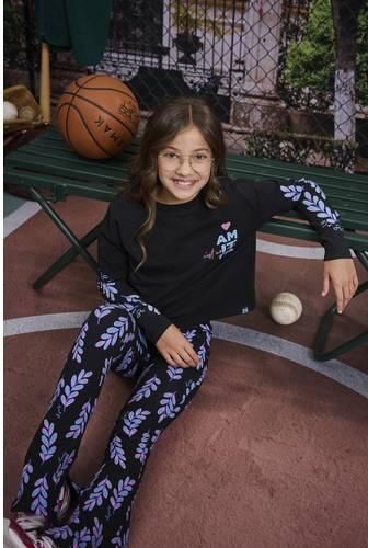 Z8 kids longsleeve Ellae donkerblauw lichtblauw roze Meisjes Stretchkatoen Opstaande kraag - Foto 6