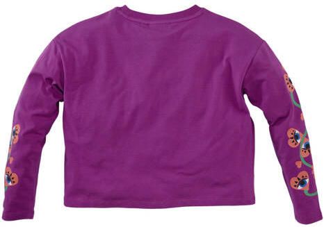 Z8 kids longsleeve Nowie violet Paars Meisjes Stretchkatoen Ronde hals - Foto 3