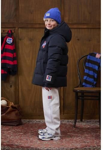 Z8 kids pufferjas met patches zwart Jongens Polyester Capuchon Effen - Foto 6