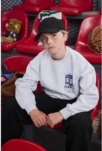 Z8 kids sweater Antony met backprint grijs Jongens Katoen-polyester Ronde hals - Foto 8