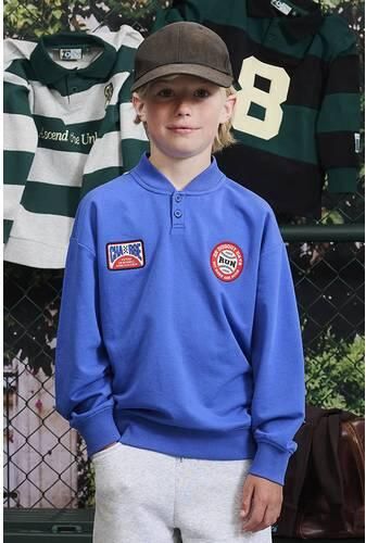Z8 kids sweater Jaylen blauw Jongens Stretchkatoen Ronde hals Printopdruk - Foto 3