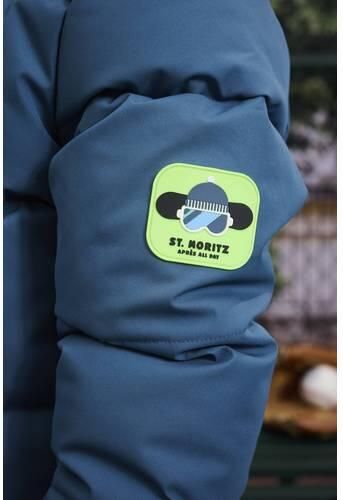 Z8 kids winterjas Chaz petrol blauw Jongens Polyester Capuchon Effen - Foto 6