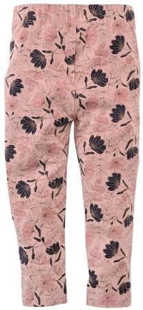Z8 legging Fem roze bruin Meisjes Stretchkatoen Bloemen 92 - Foto 2