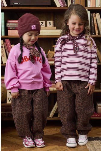 Z8 mini baggy broek Molly bruin zwart Meisjes Katoen Panterprint - Foto 4