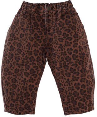 Z8 mini baggy broek Molly bruin zwart Meisjes Katoen Panterprint - Foto 3