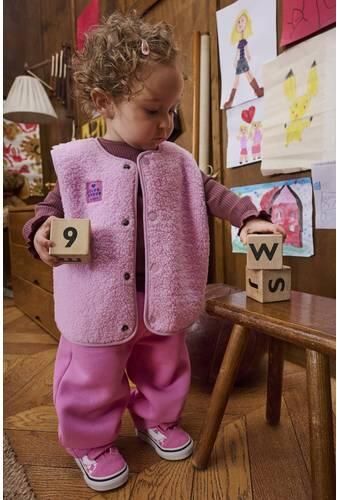 Z8 mini casual broek roze Meisjes Katoen Effen - Foto 3