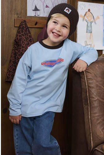 Z8 mini longsleeve Jent lichtblauw Jongens Katoen Ronde hals Tekst - Foto 2