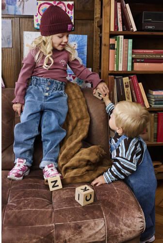 Z8 mini longsleeve met ruches en print mauve Roze Meisjes Stretchkatoen Ronde hals - Foto 5