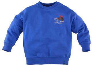 Z8 mini sweater Vinz met backprint blauw Jongens Katoen Ronde hals Backprint - Foto 3