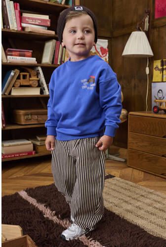 Z8 mini sweater Vinz met backprint blauw Jongens Katoen Ronde hals Backprint - Foto 5