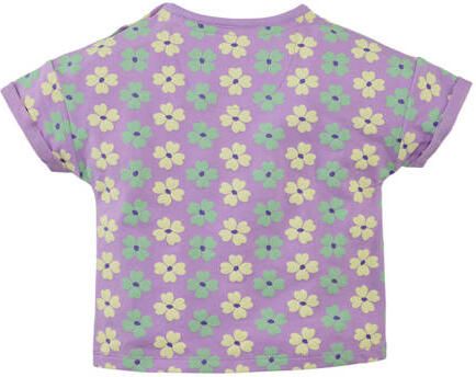 Z8 mini T-shirt Jara lila lichtgroen crème Paars Meisjes Stretchkatoen Ronde hals - Foto 2