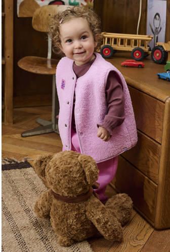 Z8 mini teddy gilet Nicole roze Meisjes Polyester Ronde hals Effen - Foto 6