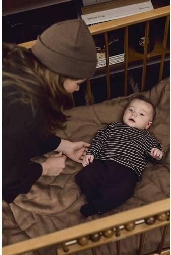 Z8 newborn gestreepte longsleeve zwart ecru Jongens Katoen Ronde hals - Foto 2