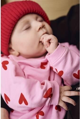 Z8 newborn legging met hartjes lichtroze rood Meisjes Stretchkatoen Hartjes - Foto 2
