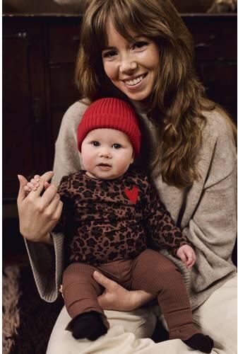 Z8 newborn longsleeve met panterprint bruin Meisjes Katoen Ronde hals - Foto 2