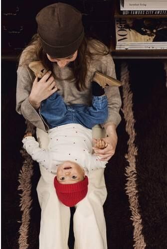 Z8 newborn longsleeve met ruches en hartjes ecru rood Stretchkatoen Ronde hals - Foto 3