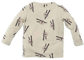 Z8 newborn longsleeve Quirijn ecru bruin Jongens Katoen Ronde hals All over print - Foto 3